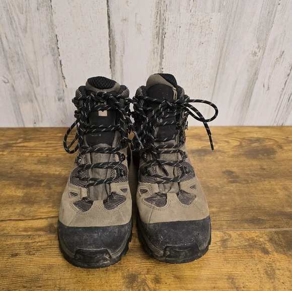 Salomon Goretex Mens size 8.5 brown and black boots - Picture 3 of 11